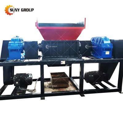 15000W ダブルシャフト 廃棄物 小型スクラップ タイヤ プラスチック 産業用 アルミ缶