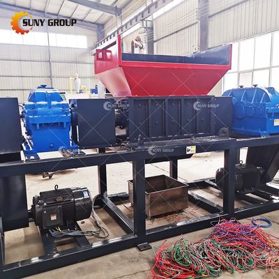 800-5000kg/h 容量 スクラップ メタル パーソナライズ可能な刃付きのダブルシャフトシェードラー
