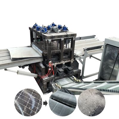 多結晶と単結晶の太陽光板のリサイクル装置 体重7500kg