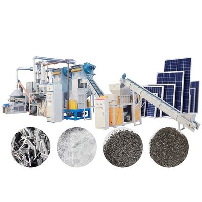 メタル回収のための太陽光パネルリサイクルマシン 200-1000kg/h メタル分離速度