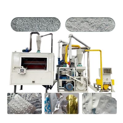 合格のスクラップ アルミ プラスチックフィルム リサイクル 生産ライン 85kw 量 5.8t