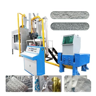 合格のスクラップ アルミ プラスチックフィルム リサイクル 生産ライン 85kw 量 5.8t