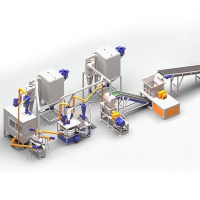 リサイクル製造施設 7500kgの太陽光パネルシステム