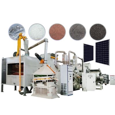 リサイクル製造施設 7500kgの太陽光パネルシステム