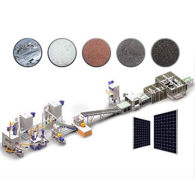 最先端の太陽光パネルリサイクルマシン 200-1000kg/h PVセル
