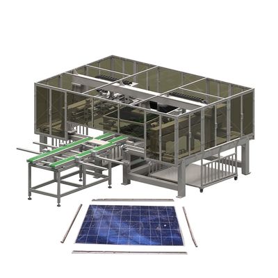 7500 kg 重量 モノ結晶型 PV パネル リサイクル 機械 オーダーメイド