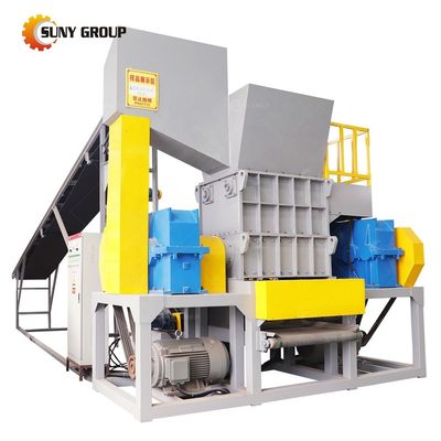 15kW 銅/銅 アルミ プロファイル シェラダー スクラップ メタルの刃 ダブルシャフト シェラダー