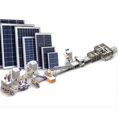 製造工場における金属回収のための太陽光パネル粉砕分離機