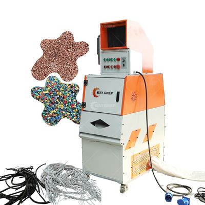 99% 選定指数 granulator 使用された剥離 ミニスクラップ銅線ケーブルリサイクルマシン