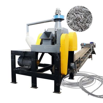 専用3速トランスミッション減速器を持つアルミ鋼鉄線リサイクルマシン