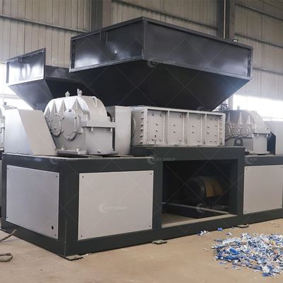 木製の箱紙紙プラスチックリサイクルのためのPLC制御ダブルシャフトシレッダー