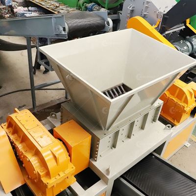 木製の箱紙紙プラスチックリサイクルのためのPLC制御ダブルシャフトシレッダー